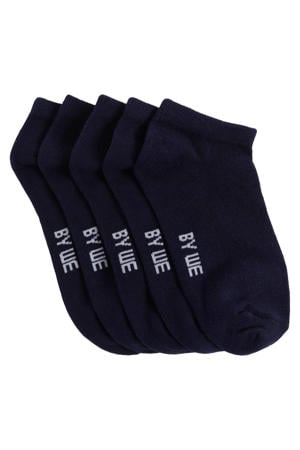 enkelsokken - marineblauw (set van 5)