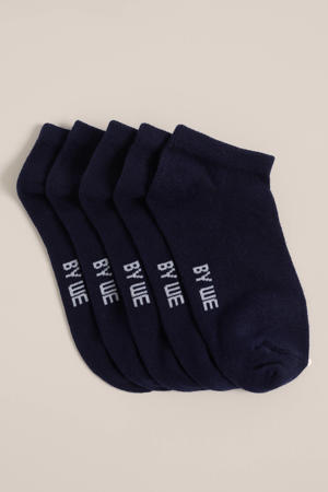 enkelsokken - set van 5 marineblauw