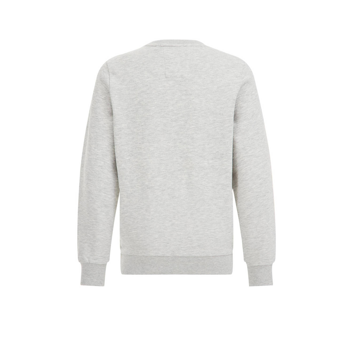 WE Fashion sweater met printopdruk grijs