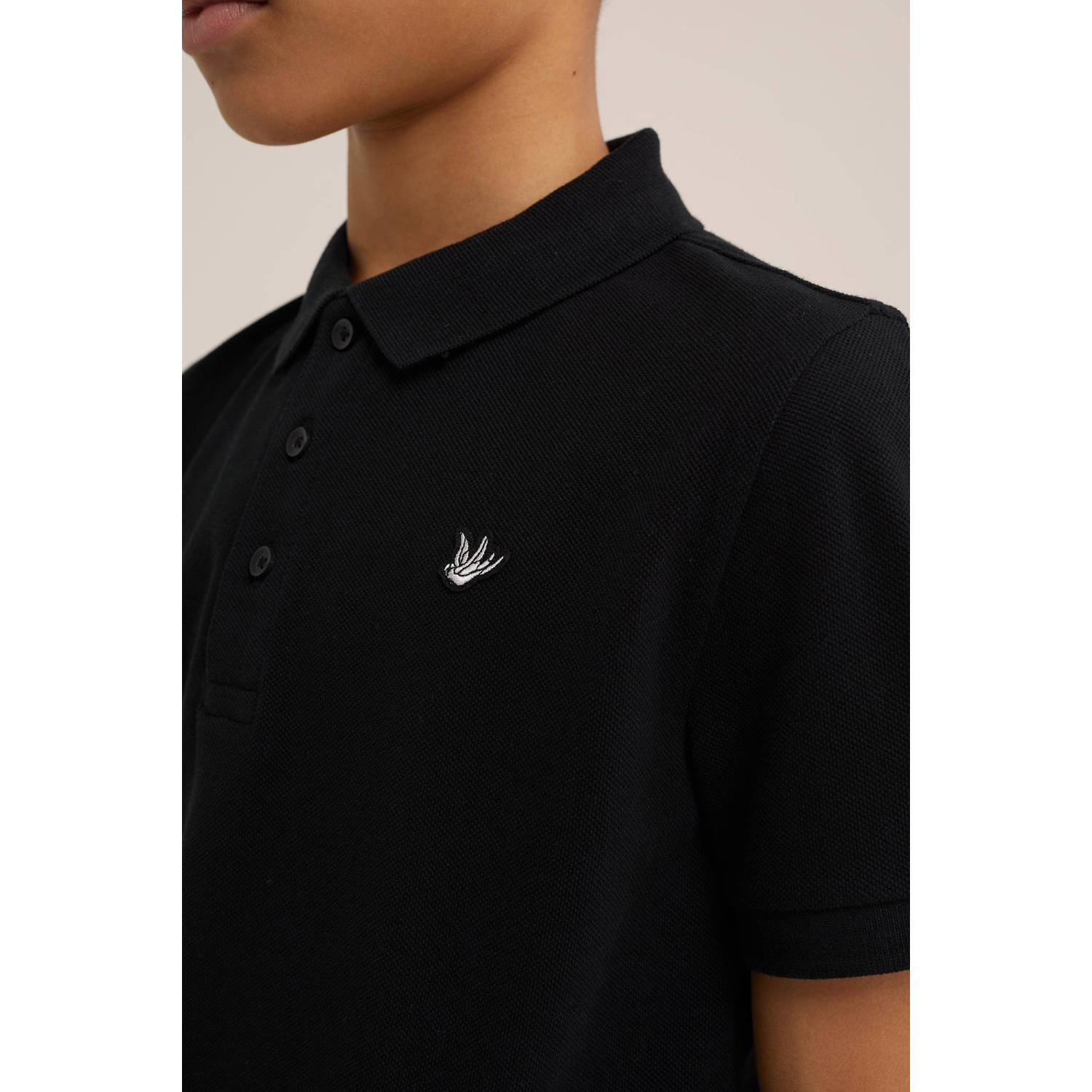 WE Fashion polo zwart