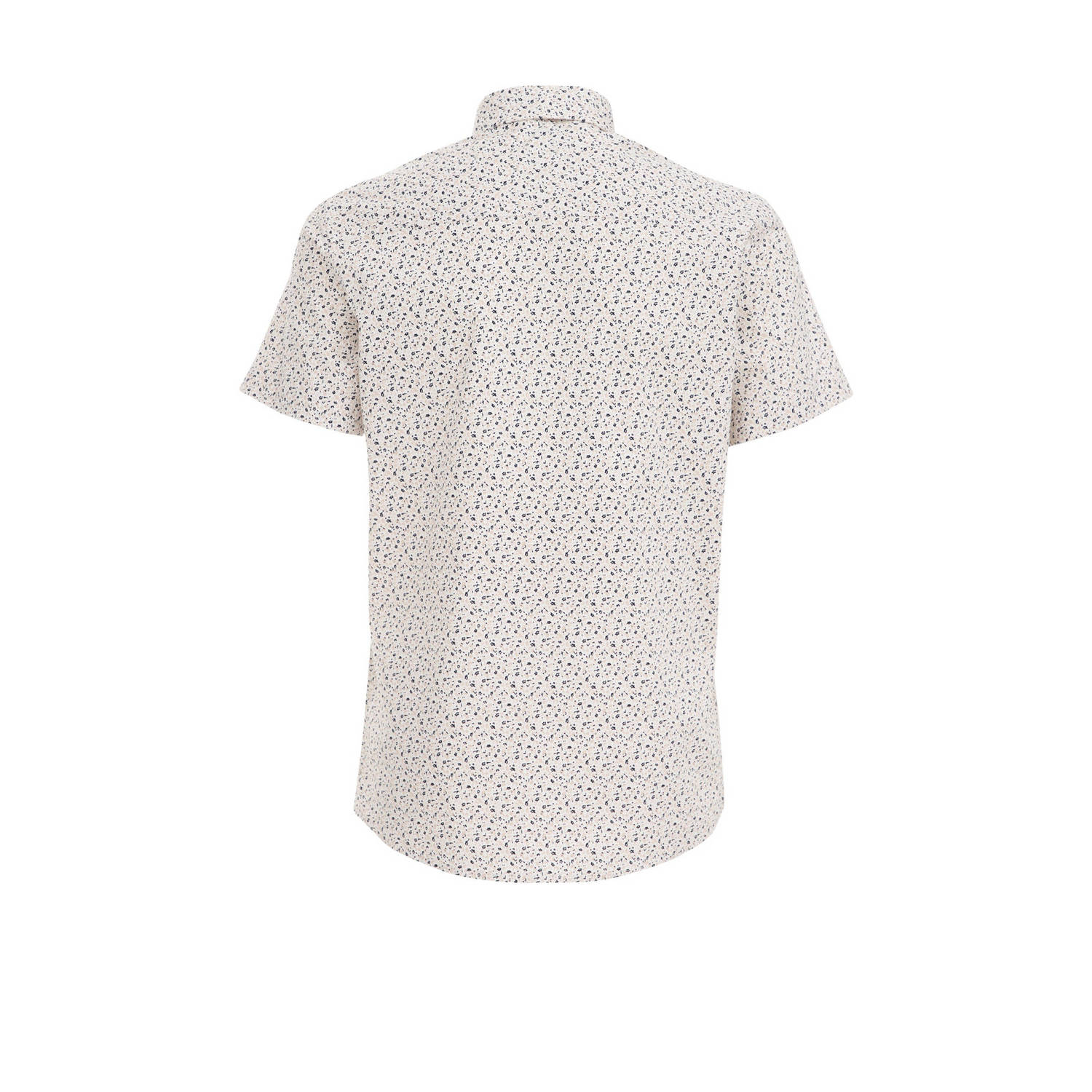 WE Fashion overhemd met all over print beige