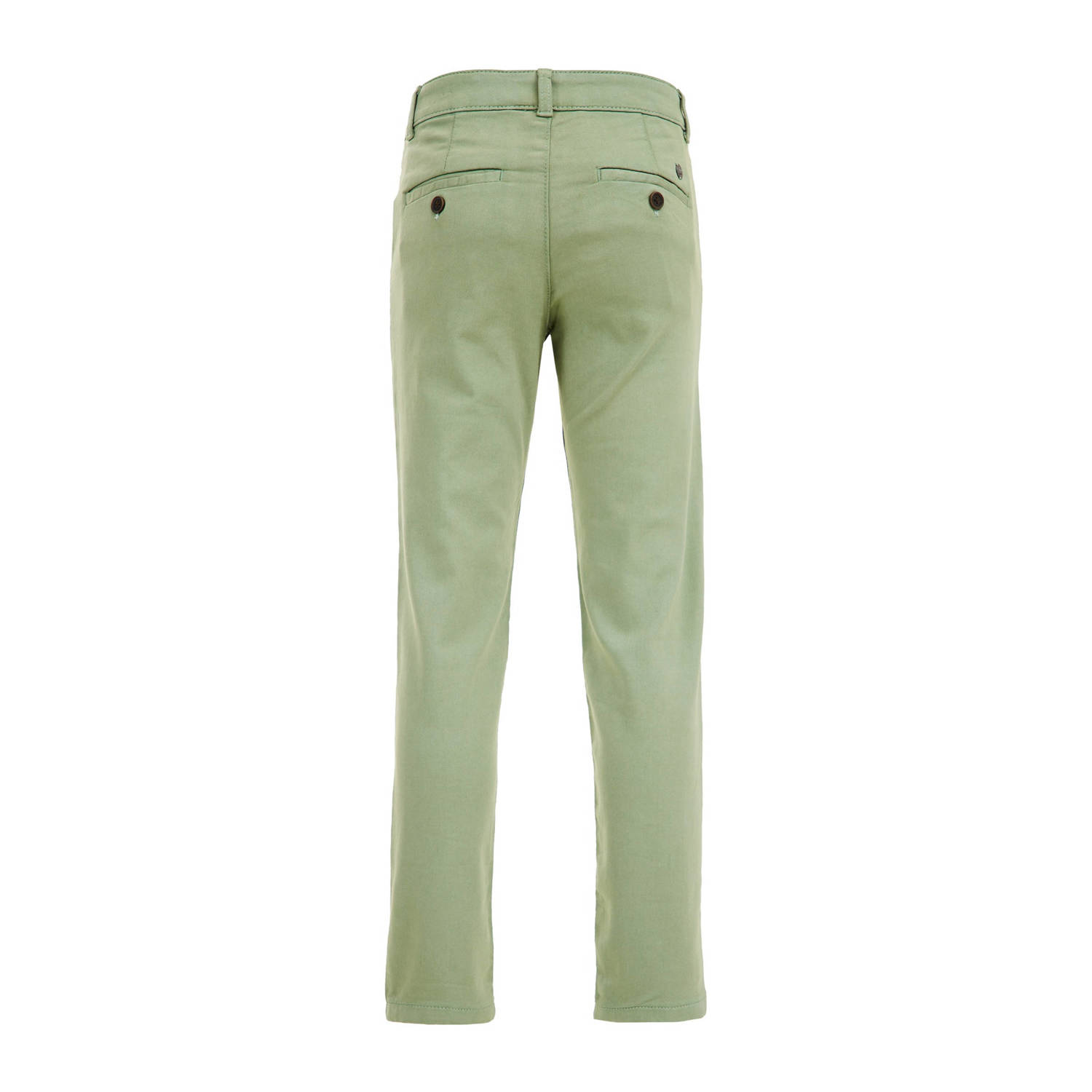 WE Fashion slim fit broek groen