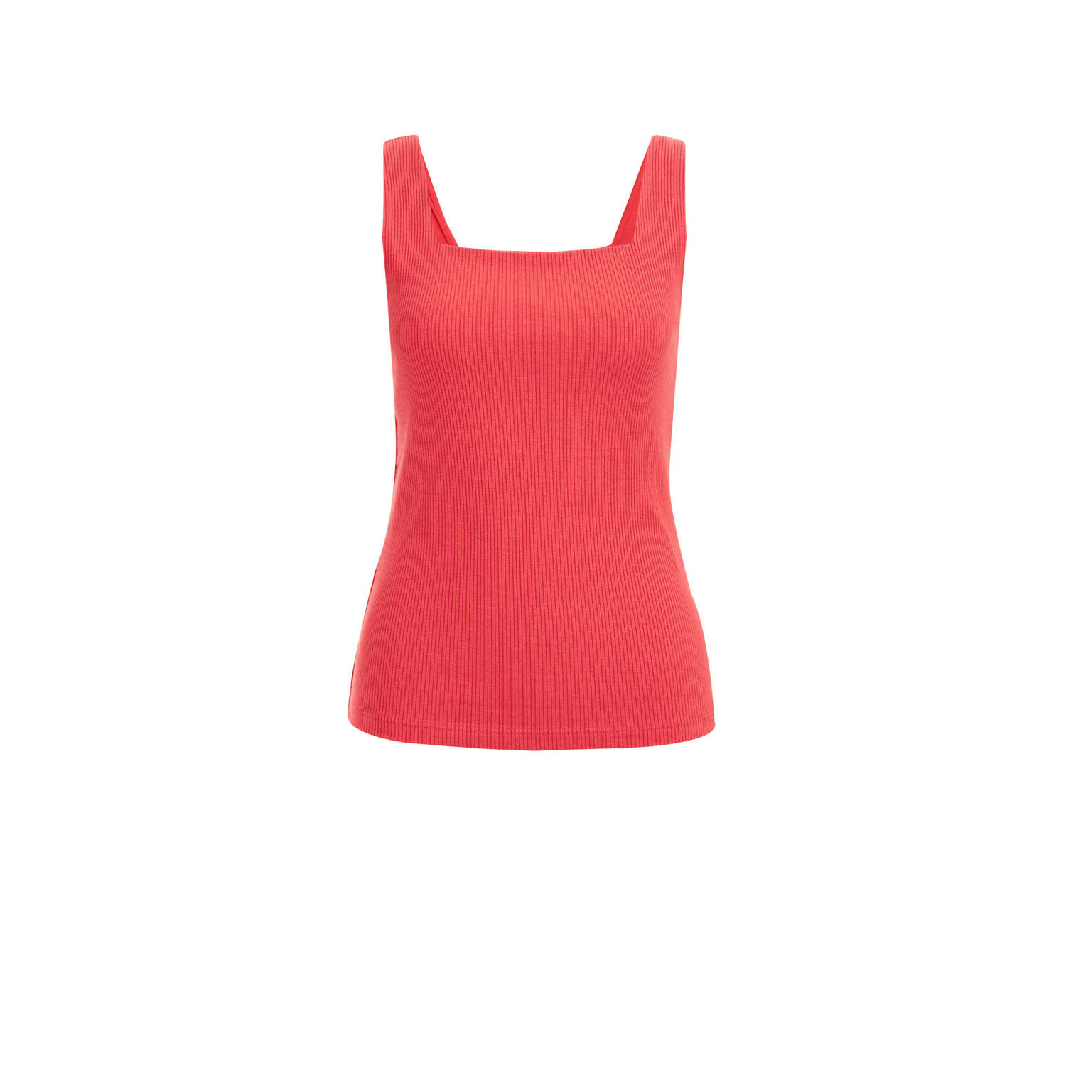 WE Fashion singlet koraalrood