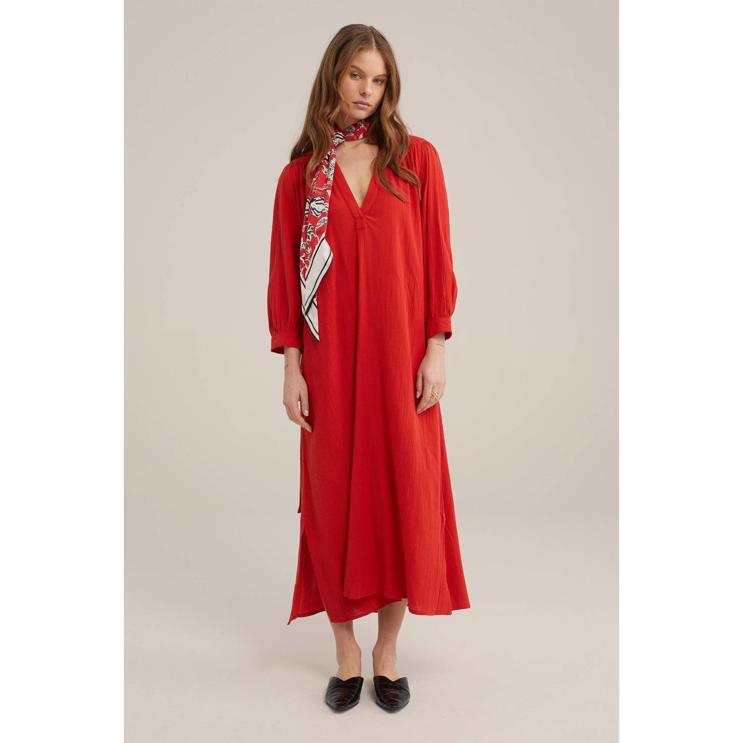 WE Fashion maxi jurk rood