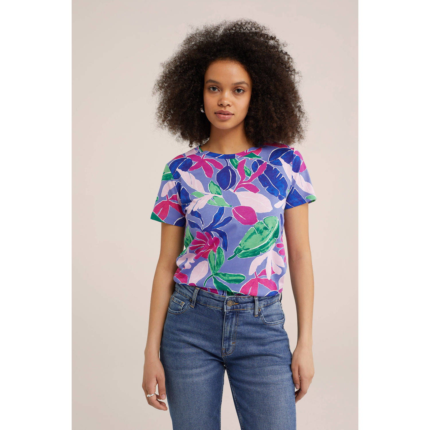 WE Fashion top met all over print multi