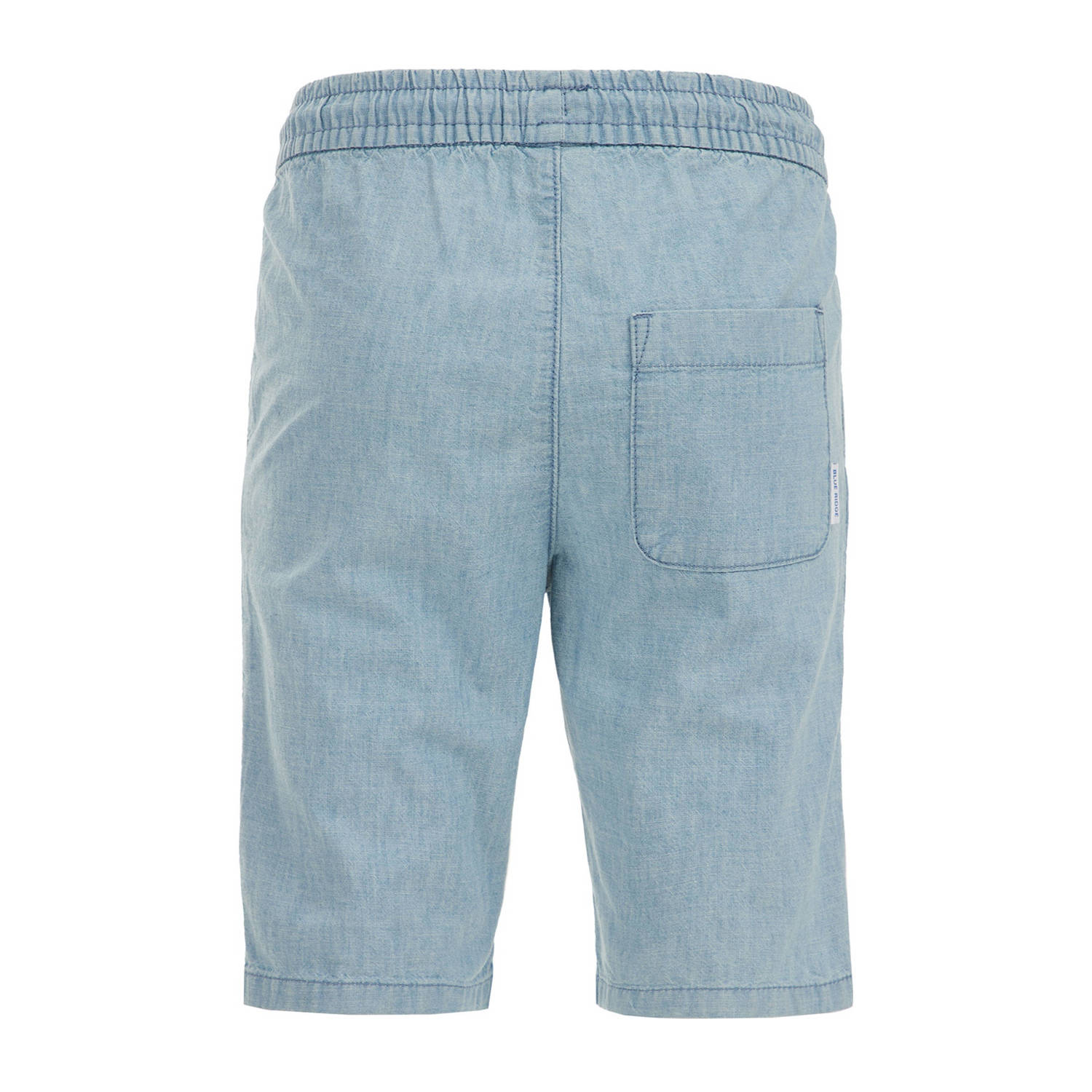 WE Fashion straight fit denim short chambray