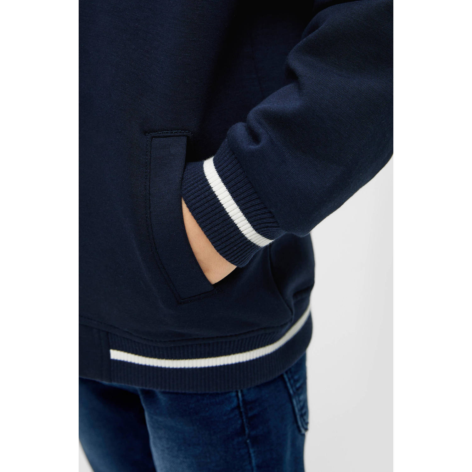 s.Oliver baseball jacket donkerblauw wit