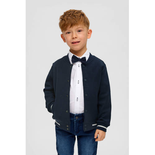 s.Oliver baseball jacket donkerblauw/wit afbeelding