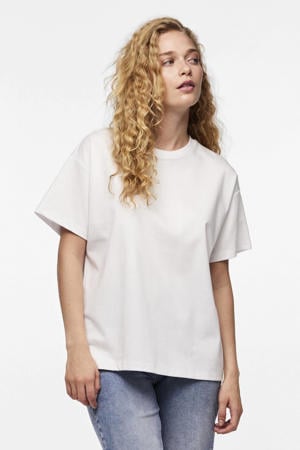 T-shirt PCSKYLAR wit
