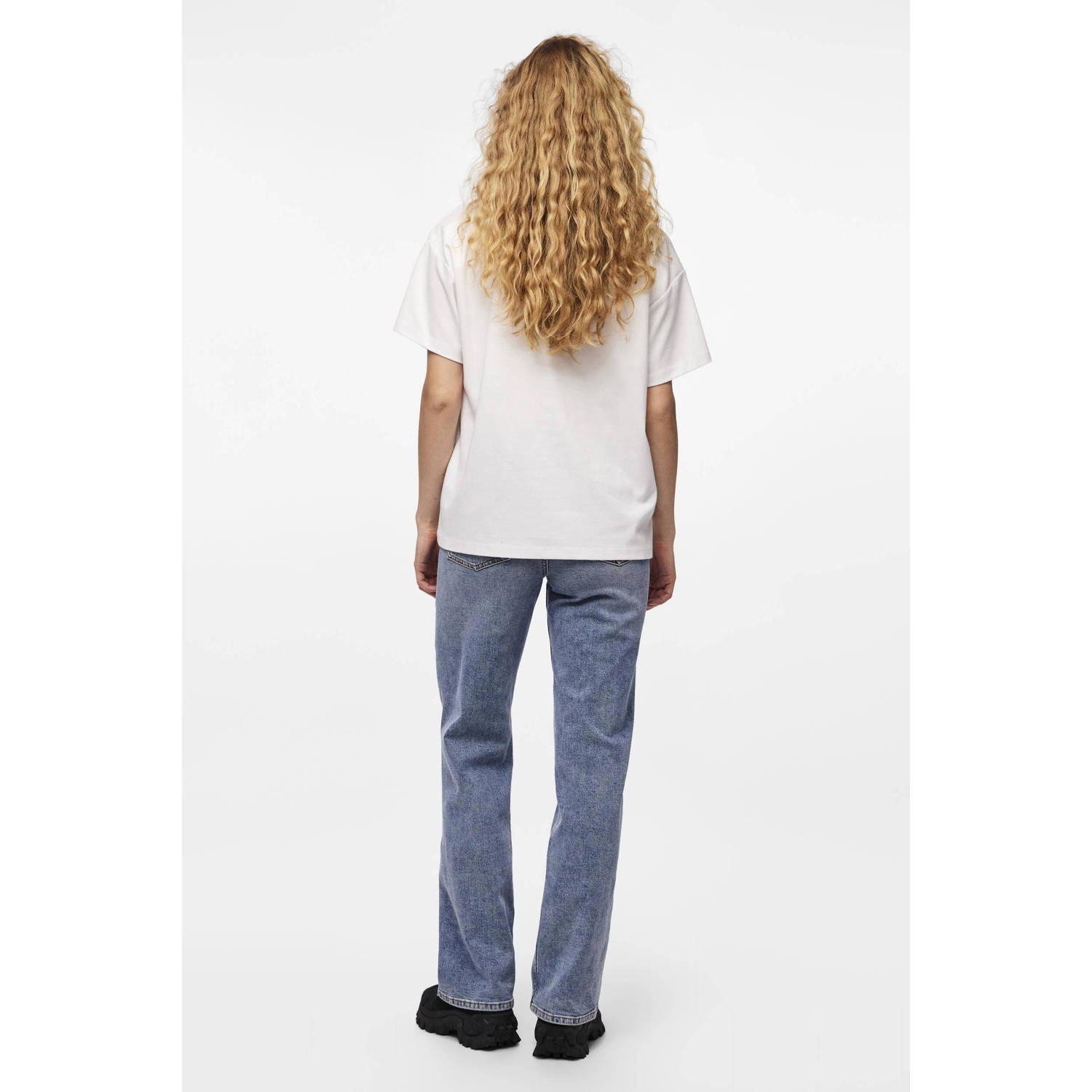 PIECES T-shirt PCSKYLAR wit
