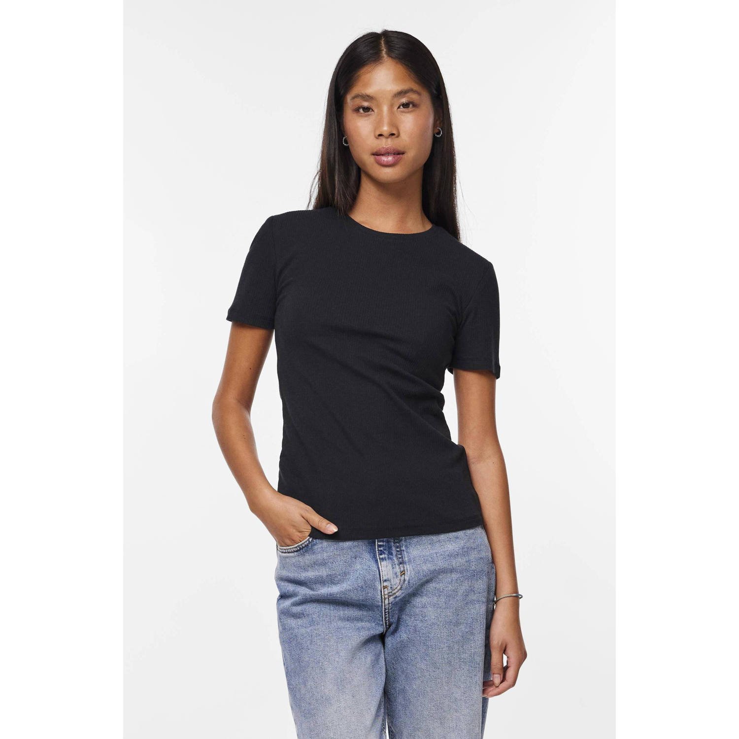 PIECES T-shirt PCRUKA zwart