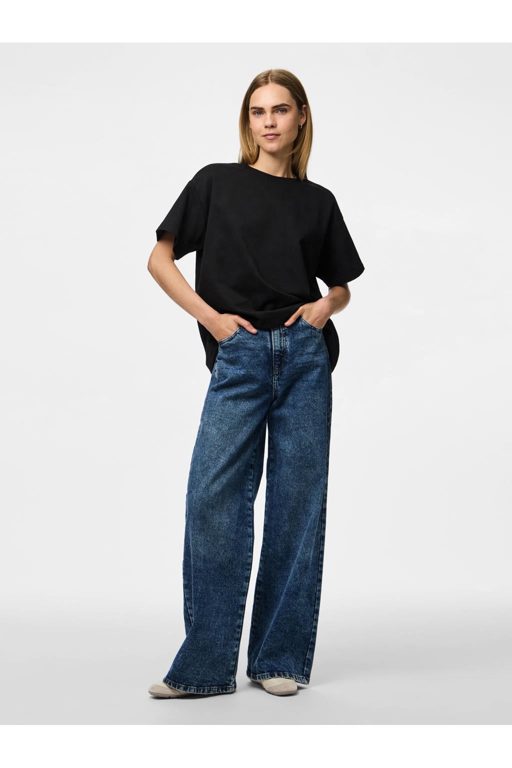 PIECES T-shirt PCSKYLAR zwart