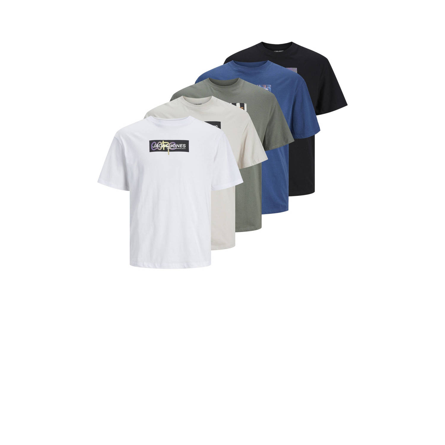 JACK & JONES CORE T-shirt (set van 5)