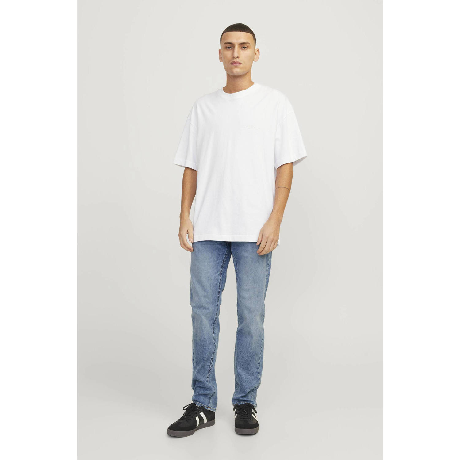 JACK & JONES JEANS INTELLIGENCE slim fit jeans JJIGLENN 704 blue denim