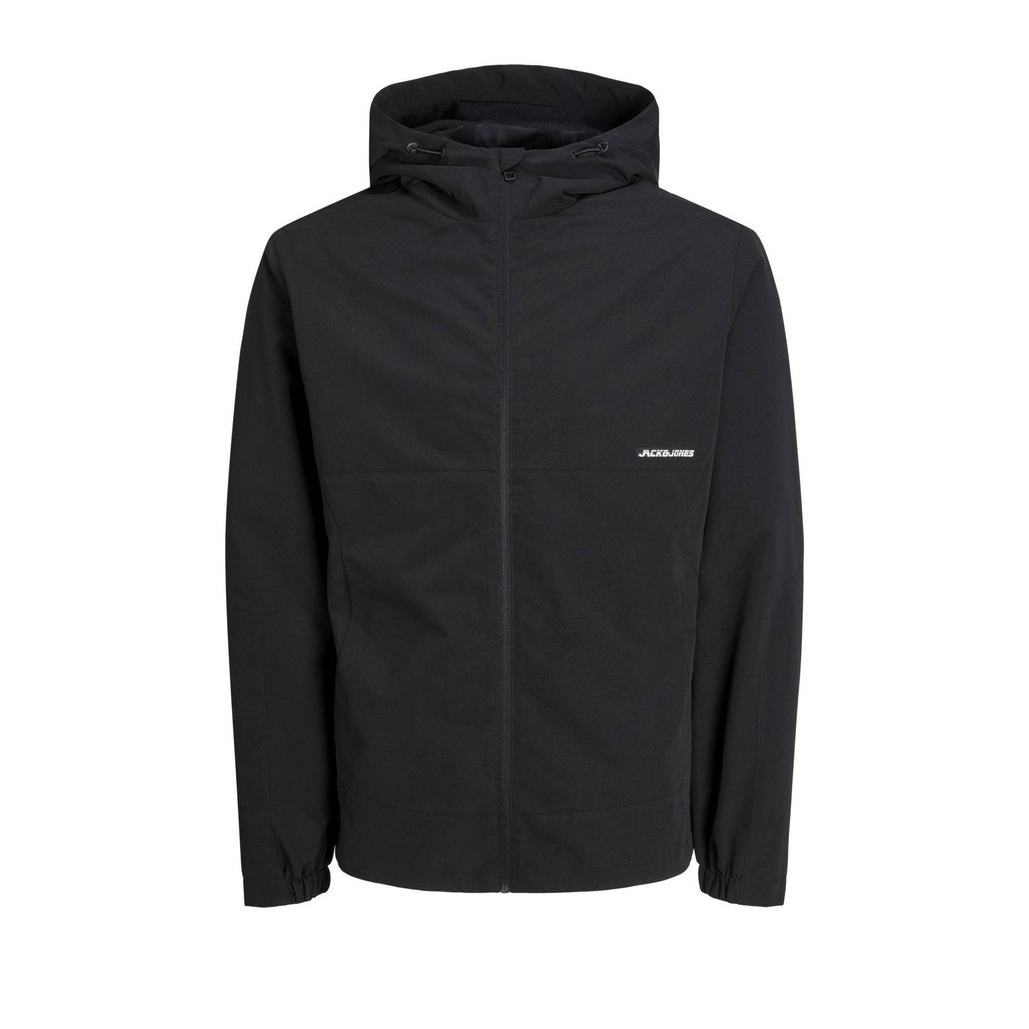 JACK & JONES softshell jas JJALEX met logo zwart