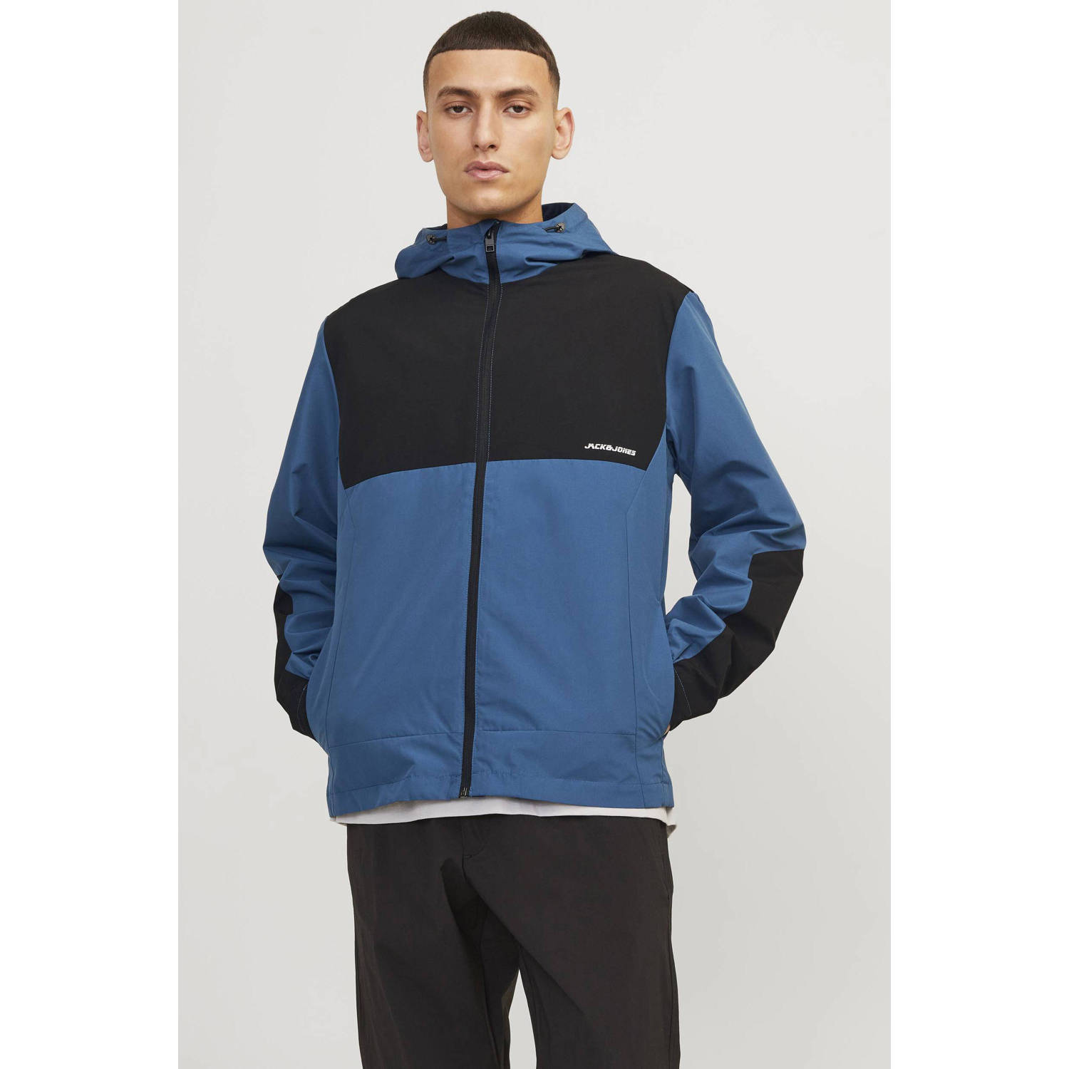 JACK & JONES softshell jas JJALEX met logo ensign blue