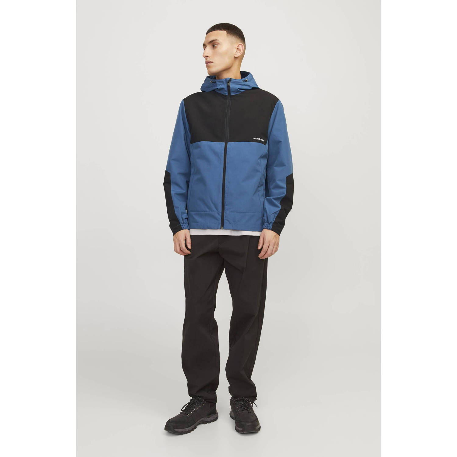 JACK & JONES softshell jas JJALEX met logo ensign blue