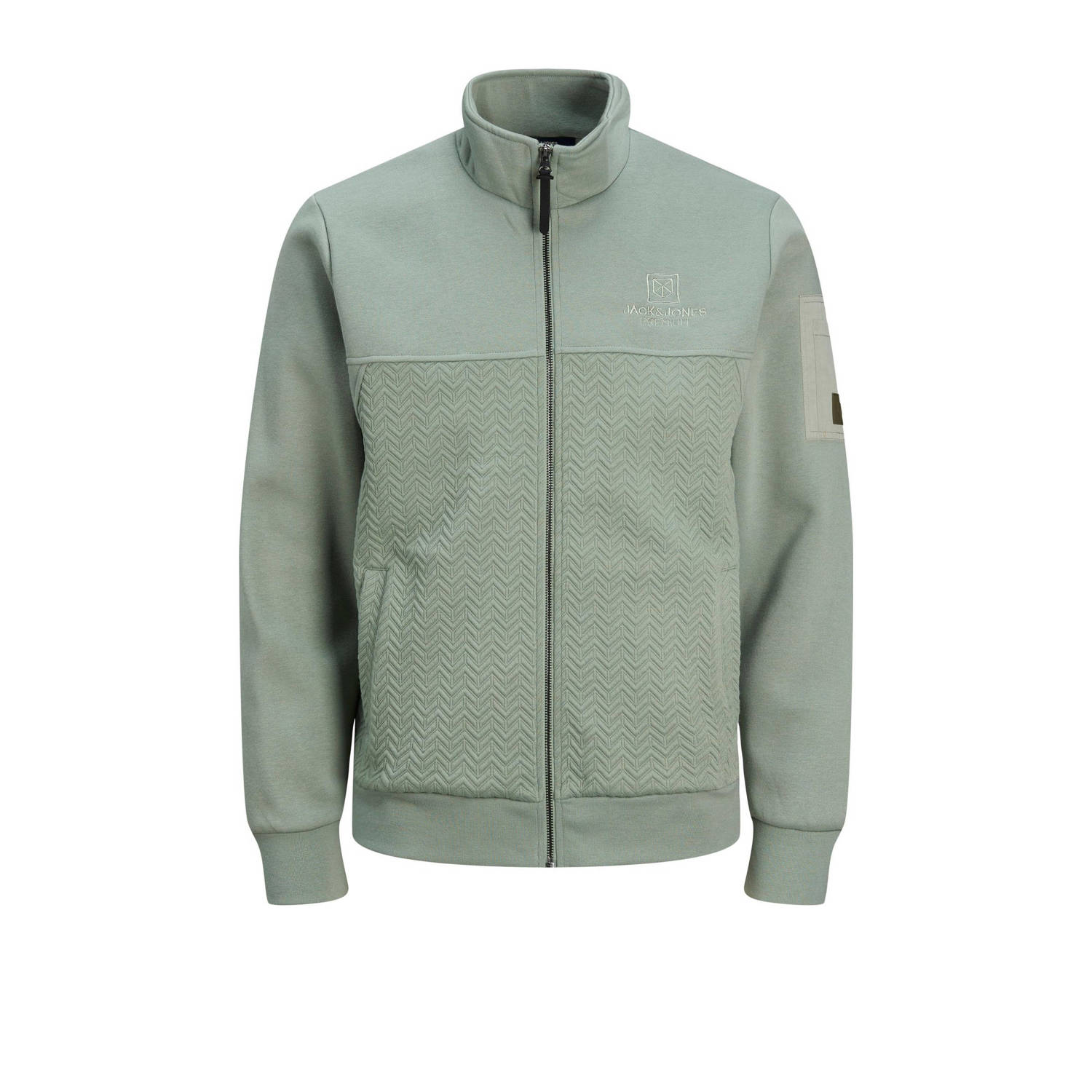 Jack & jones Stijlvolle Full Zip Sweatshirt Lily Pad Gray Heren