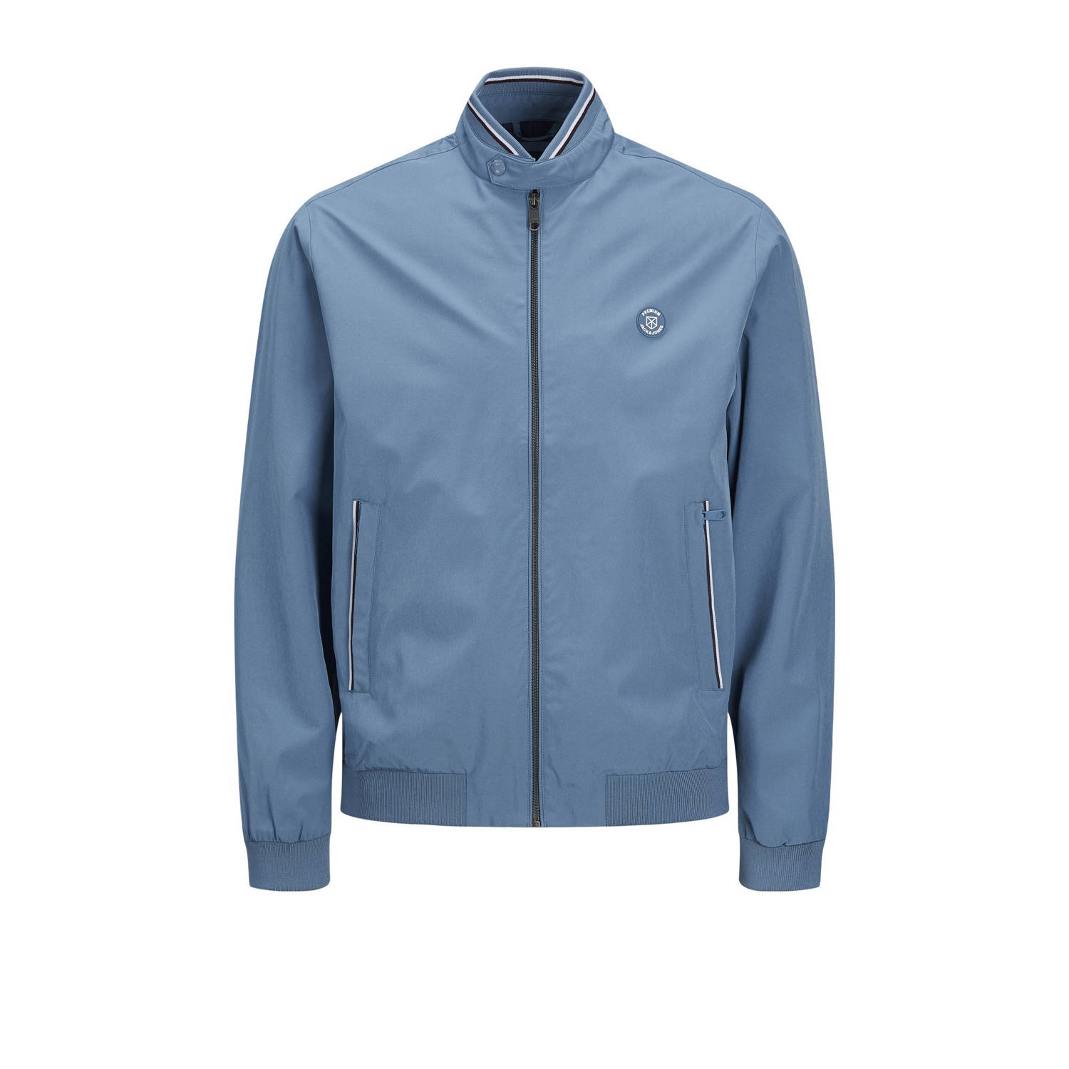 JACK & JONES PREMIUM bomberjack JPRBLUBROOK met logo lichtblauw