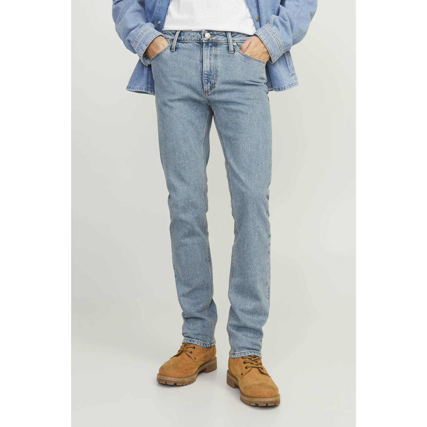 JACK & JONES JEANS INTELLIGENCE regular fit jeans JJICLARK 495 blue denim