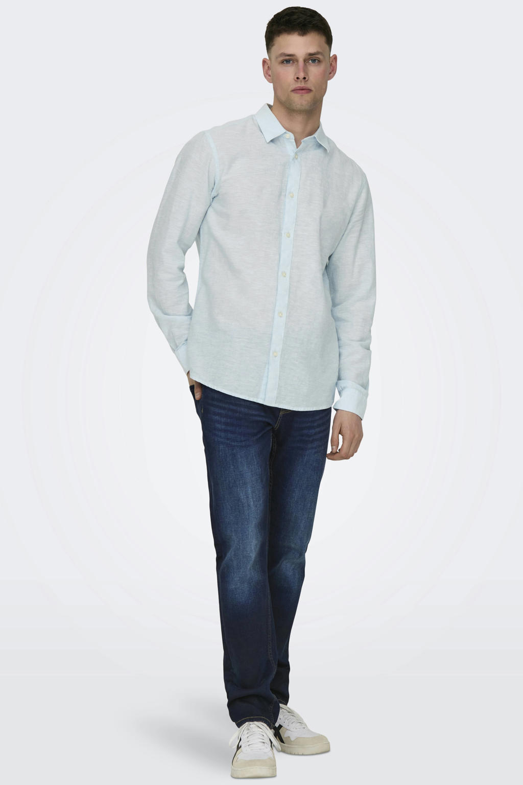 ONLY & SONS slim fit jeans ONSLOOM dark blue denim