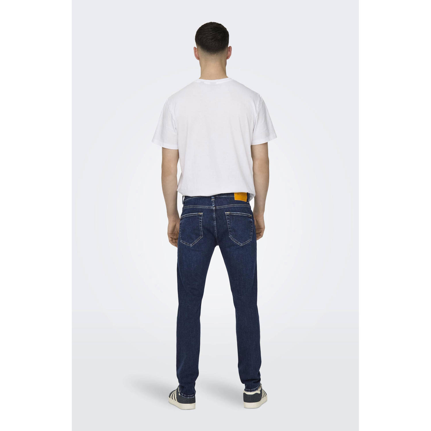 ONLY & SONS skinny jeans ONSWARP 9096 dark blue denim
