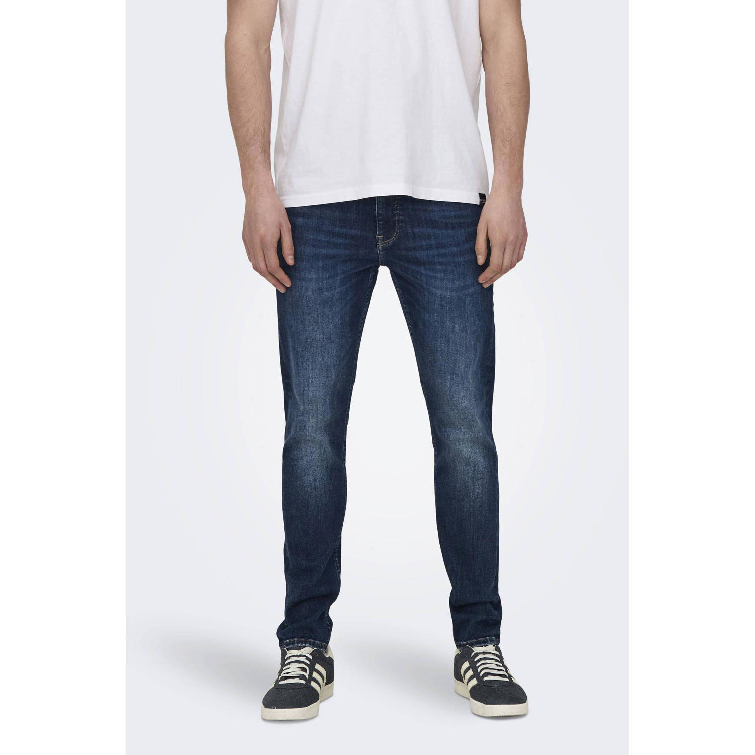 ONLY & SONS skinny jeans ONSWARP 9096 dark blue denim