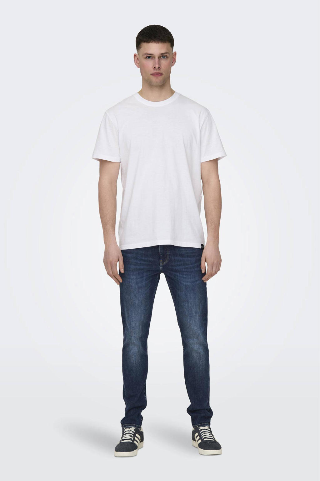 ONLY & SONS skinny jeans ONSWARP 9096 dark blue denim