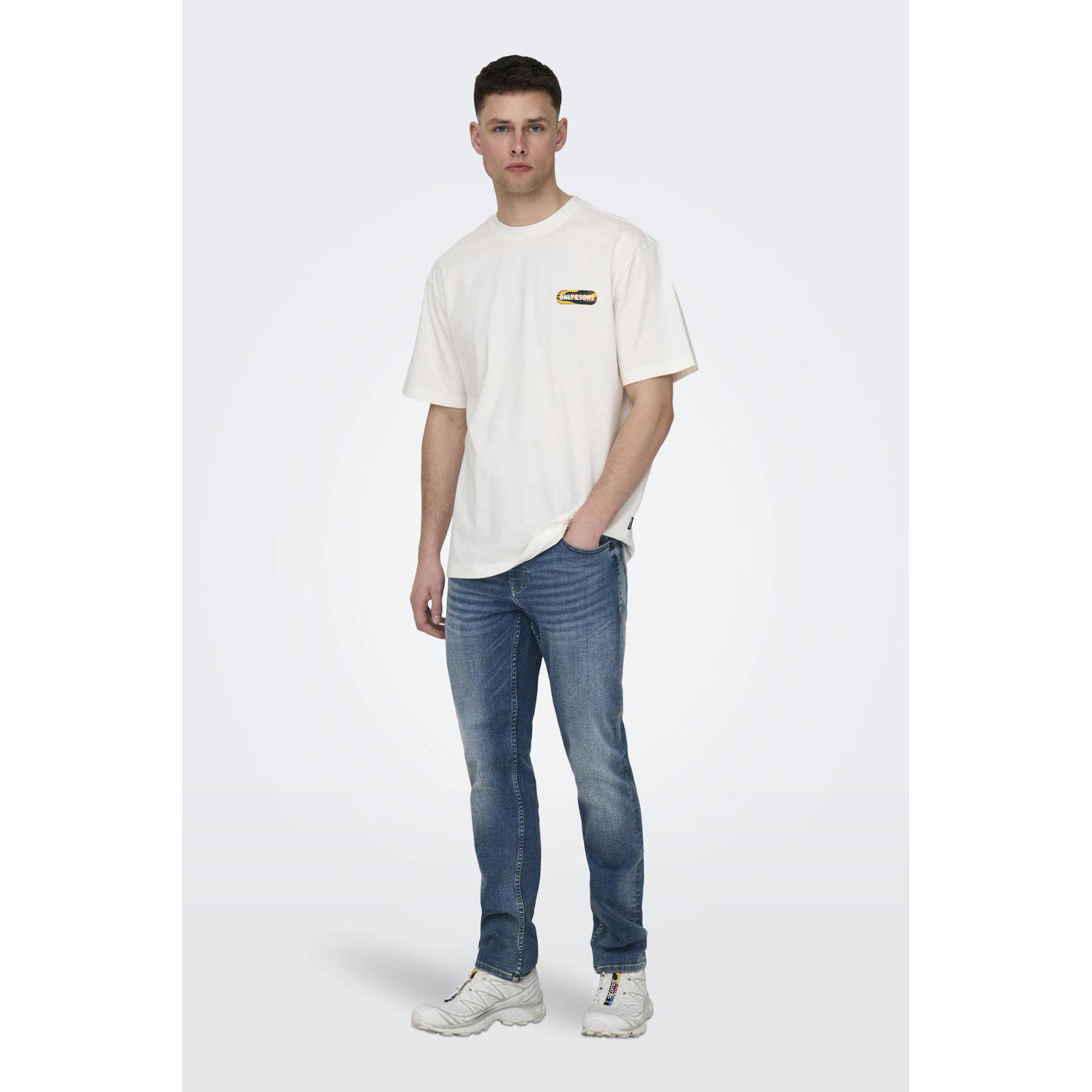 ONLY & SONS slim fit jeans blauw