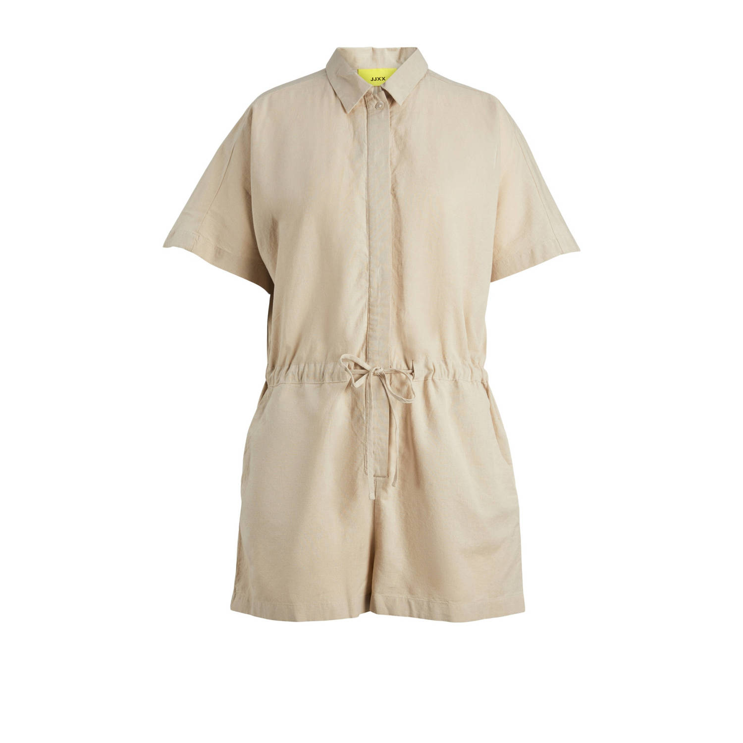 Jack & jones Linnen Playsuit in Cement Brown Dames