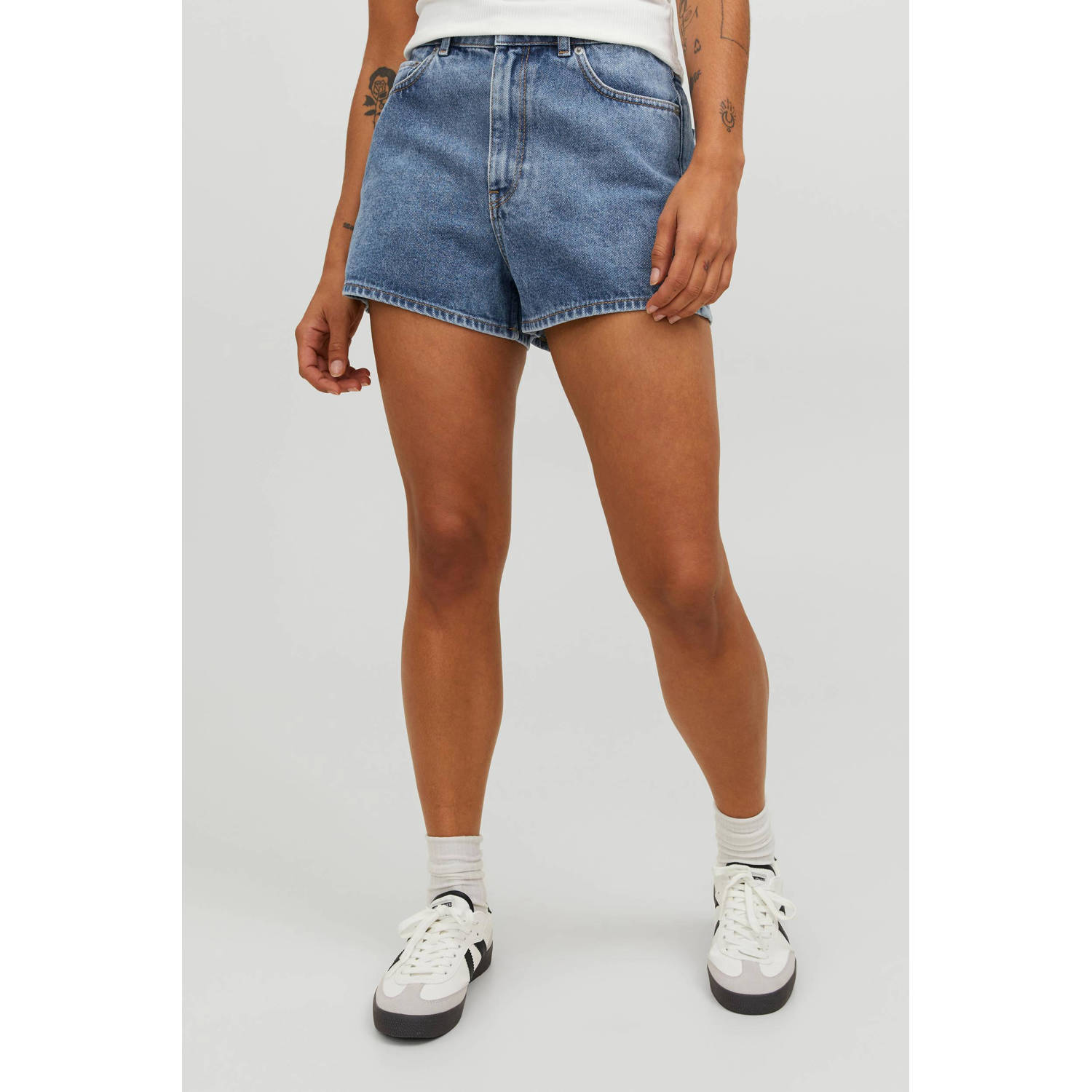 JJXX high waist regular fit short JXNANY medium blue denim
