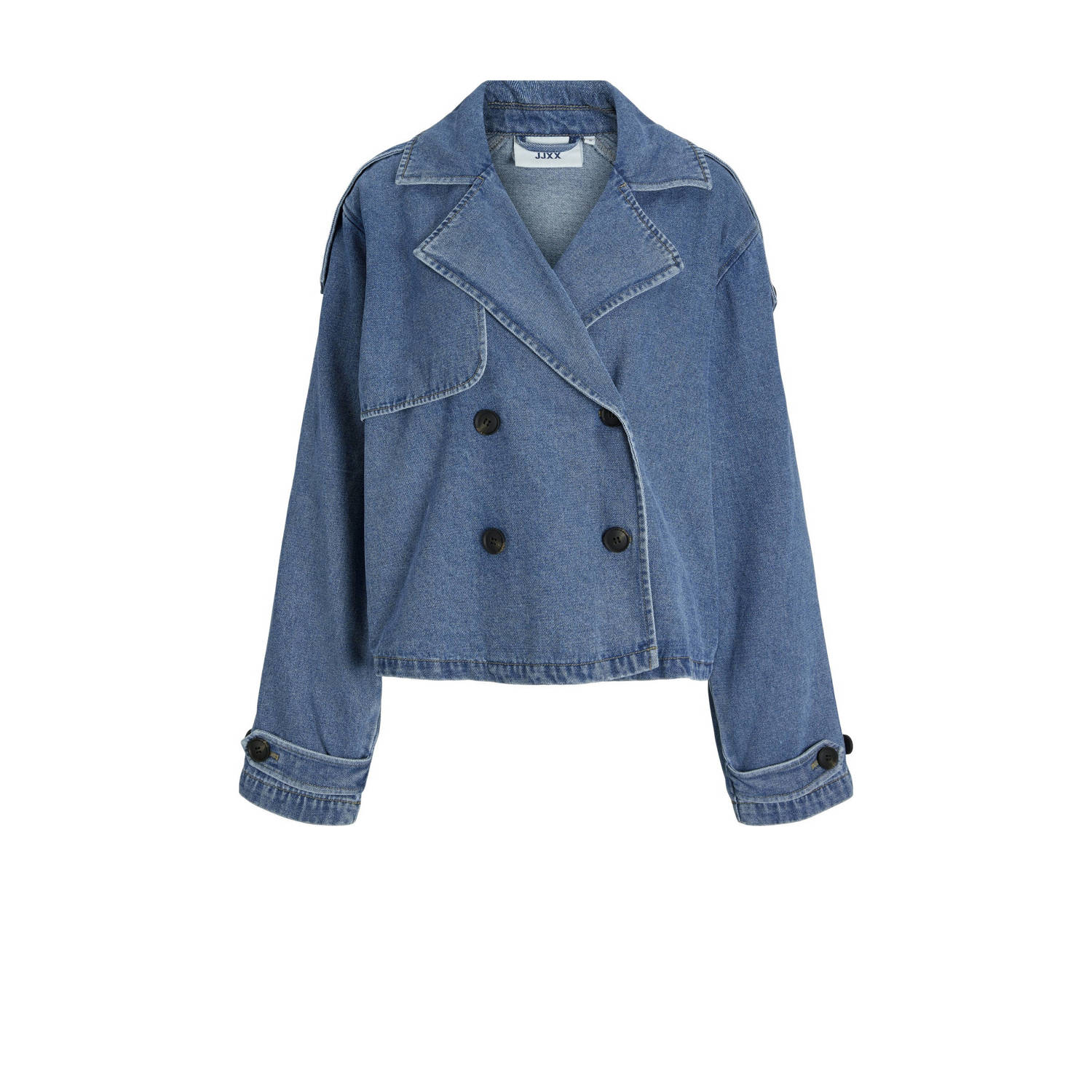 JJXX trenchcoat jas JXCARLIE medium blue denim