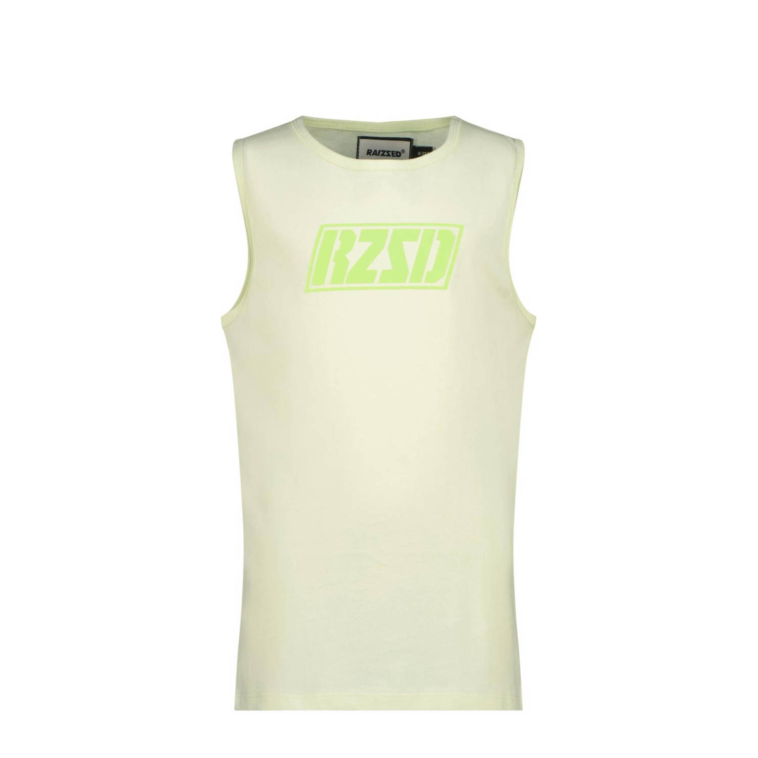 Raizzed T-shirt George met logo licht limegroen