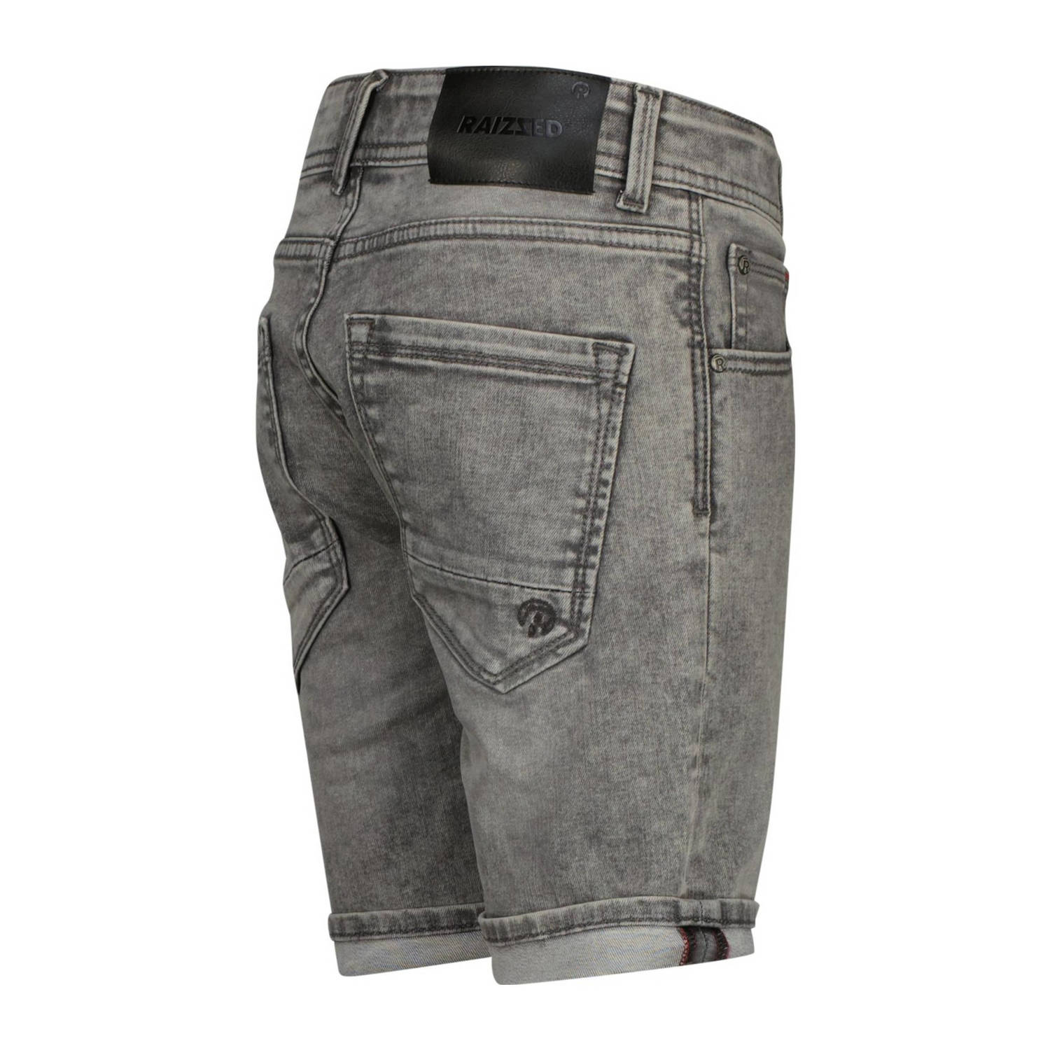 Raizzed denim short Oregon light grey stone