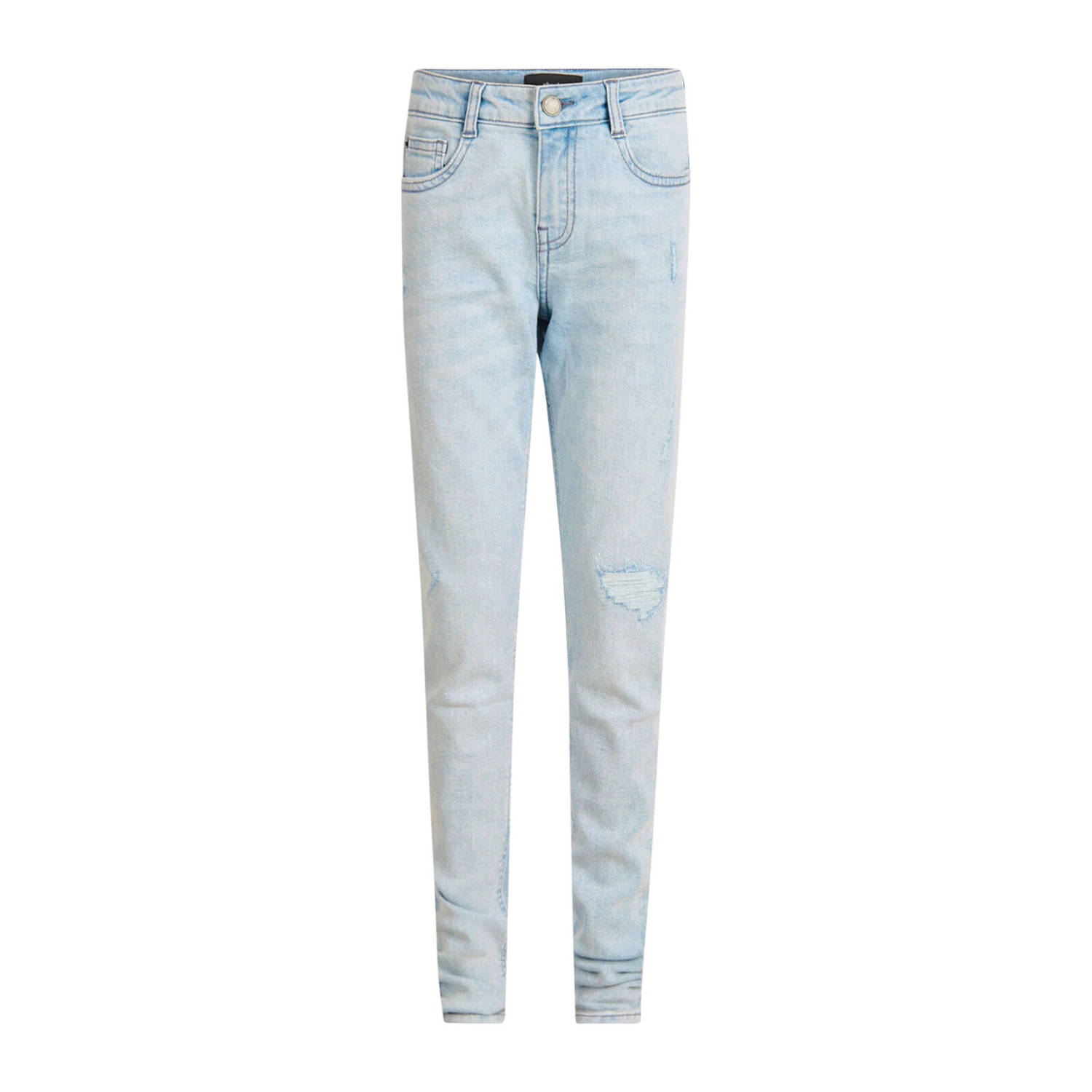 Shoeby skinny jeans light blue denim Blauw Jongens Stretchdenim 110