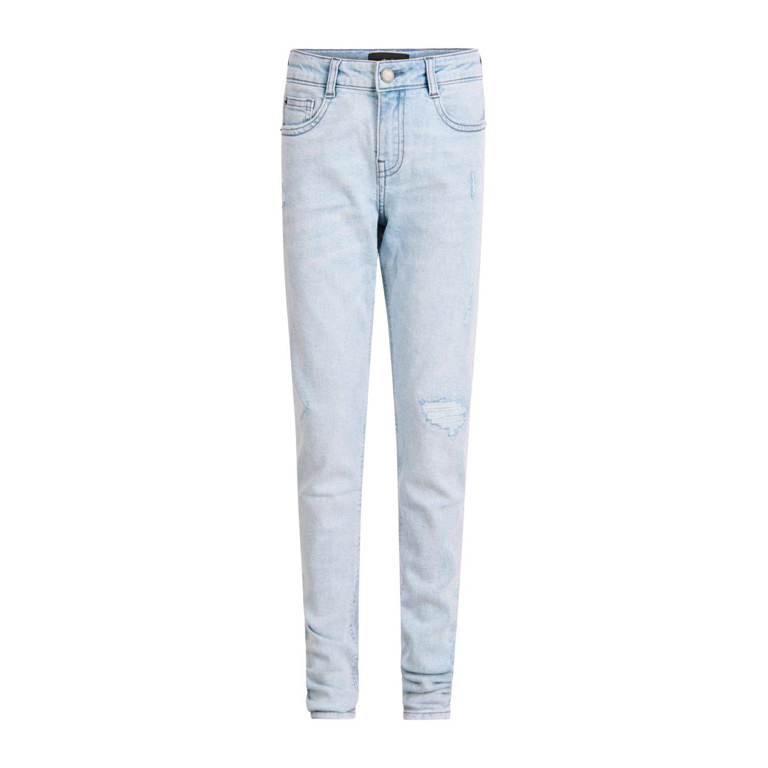 Shoeby skinny jeans light blue denim Blauw Jongens Stretchdenim 110