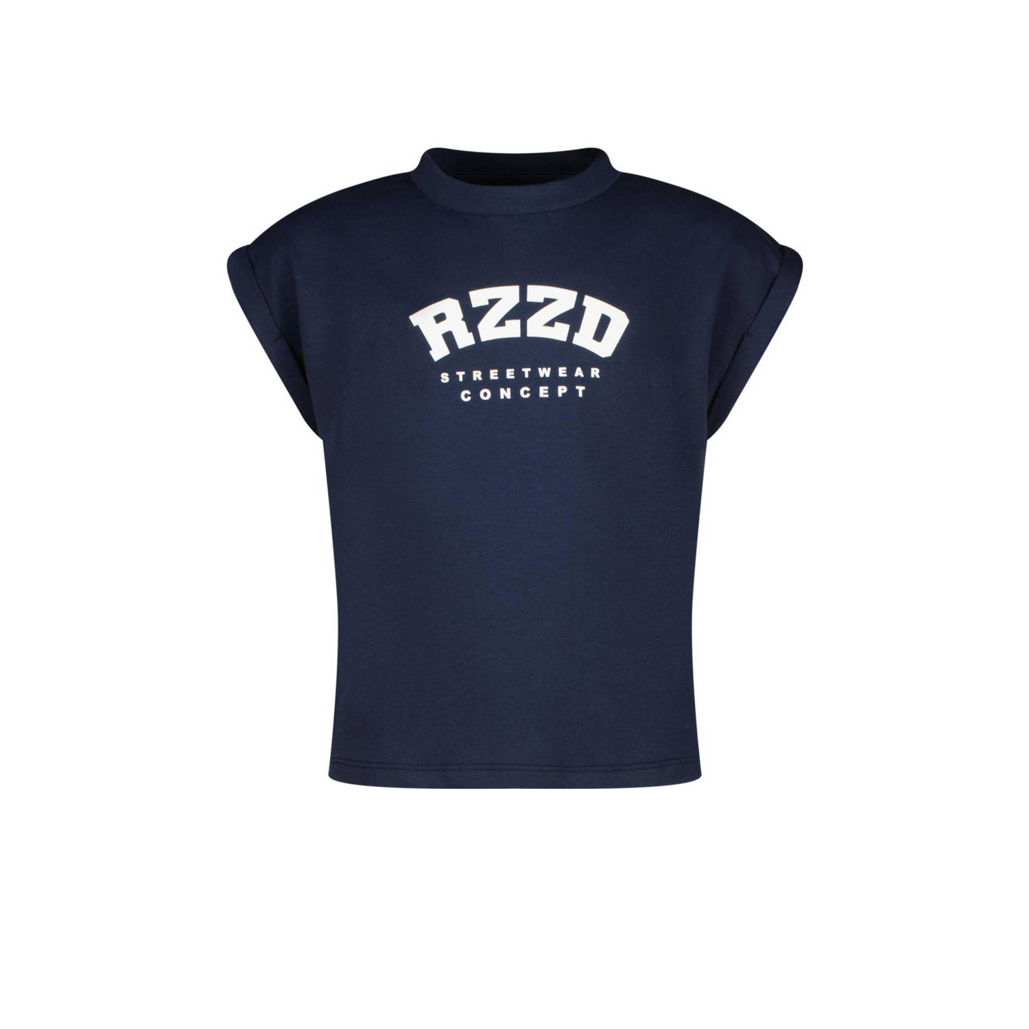 Raizzed T-shirt Merena met logo donkerblauw