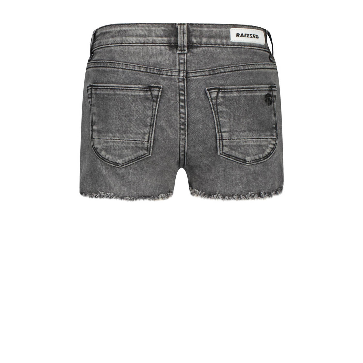 Raizzed denim short Louisiana mid grey stone
