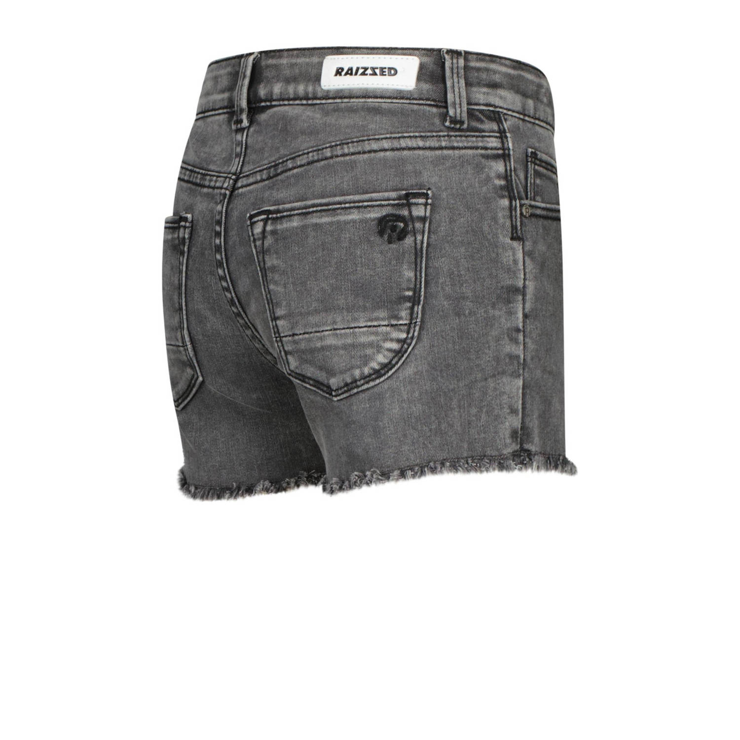 Raizzed denim short Louisiana mid grey stone