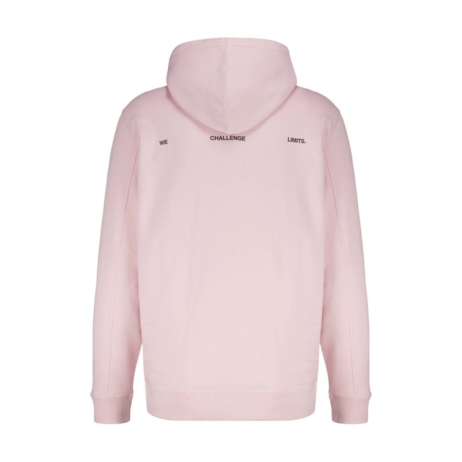 America Today hoodie Sylver met backprint light pink