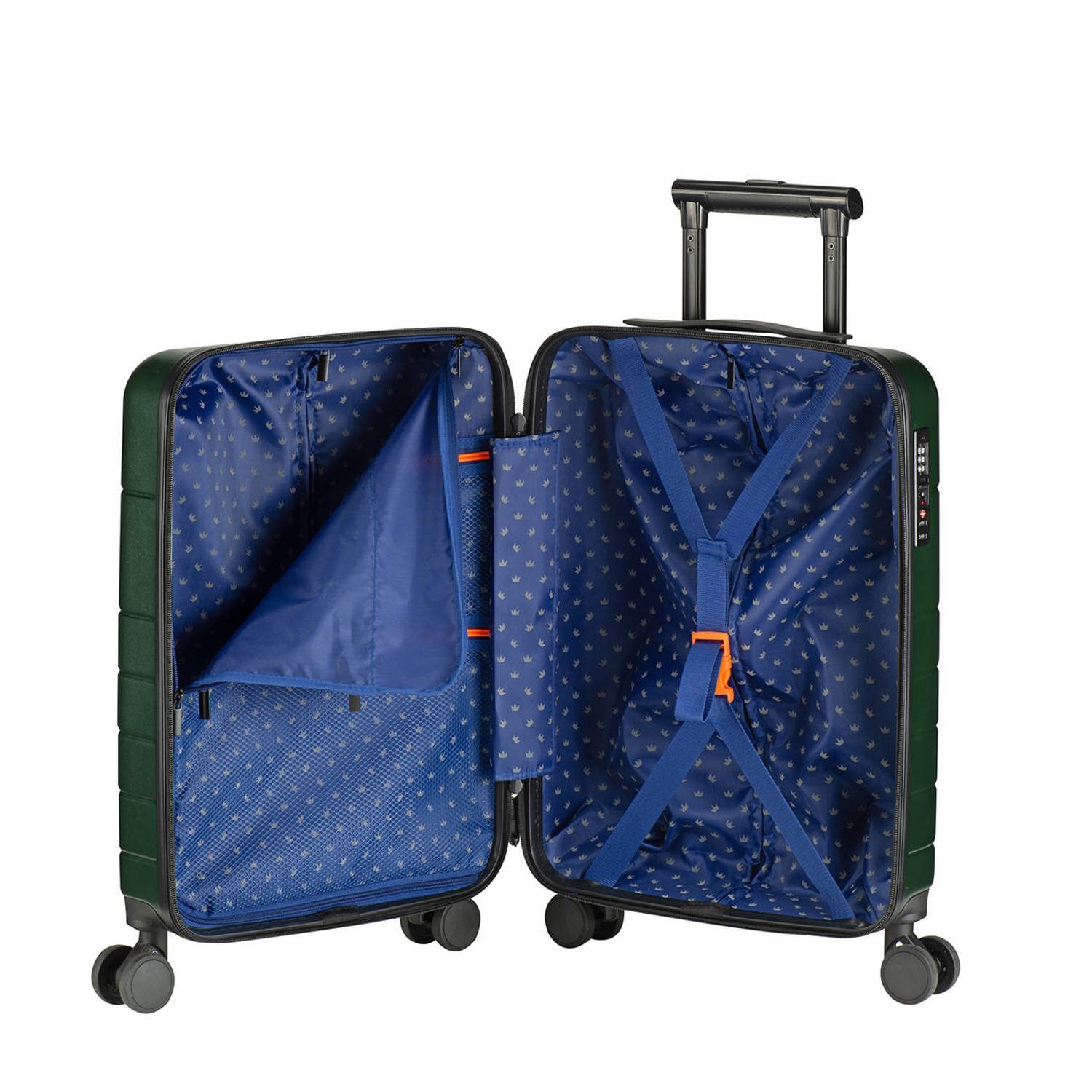 Princess Traveller trolley Sango 55 cm. donkergroen