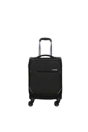 koffer The Base Soft 55 cm. zwart