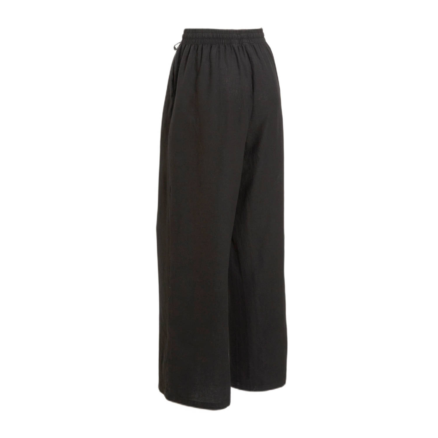VERO MODA wide leg pantalon VMLINN zwart
