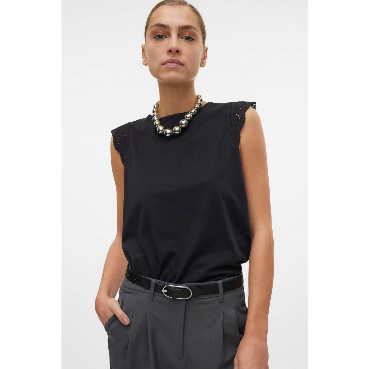 VERO MODA top VMEMILY zwart
