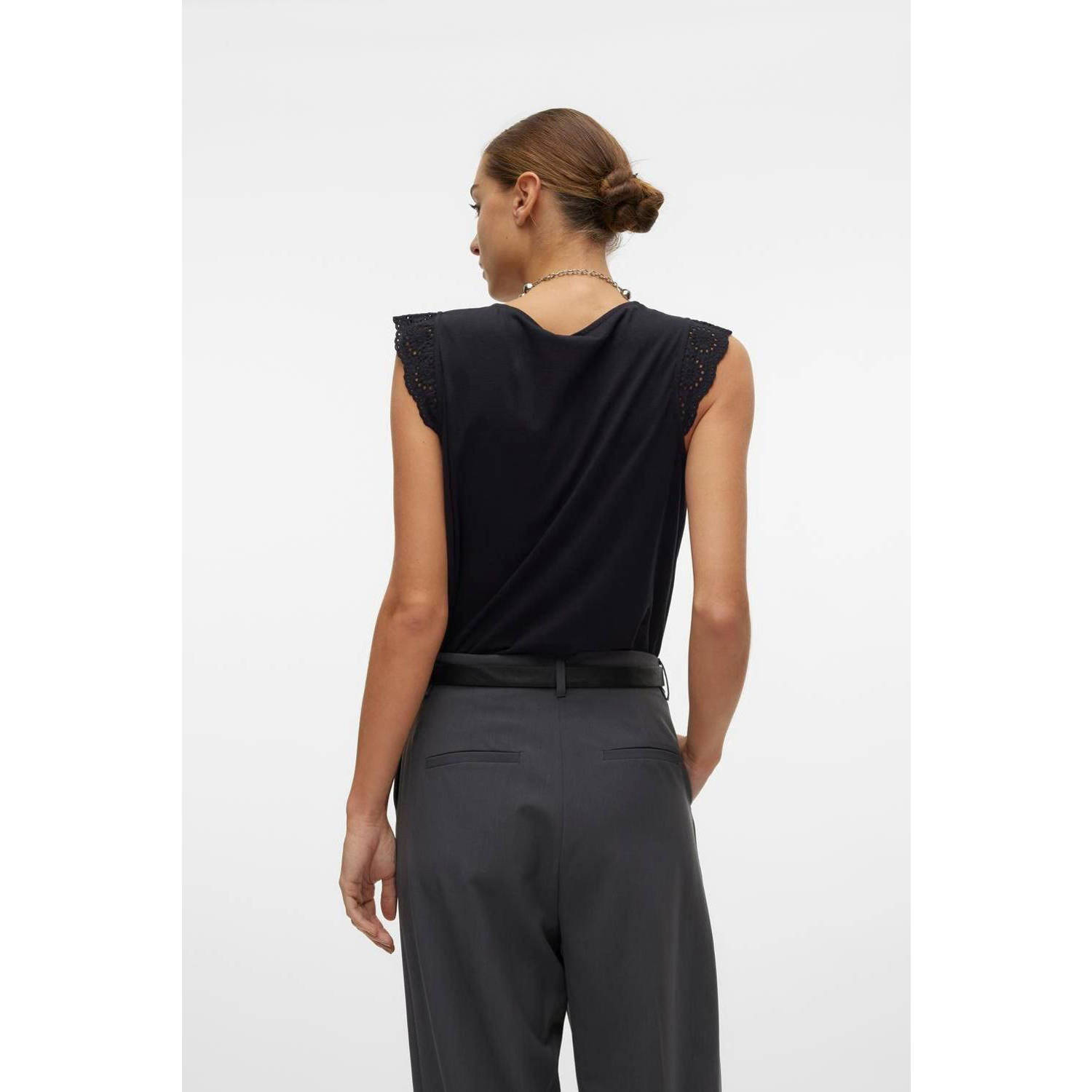 VERO MODA top VMEMILY zwart