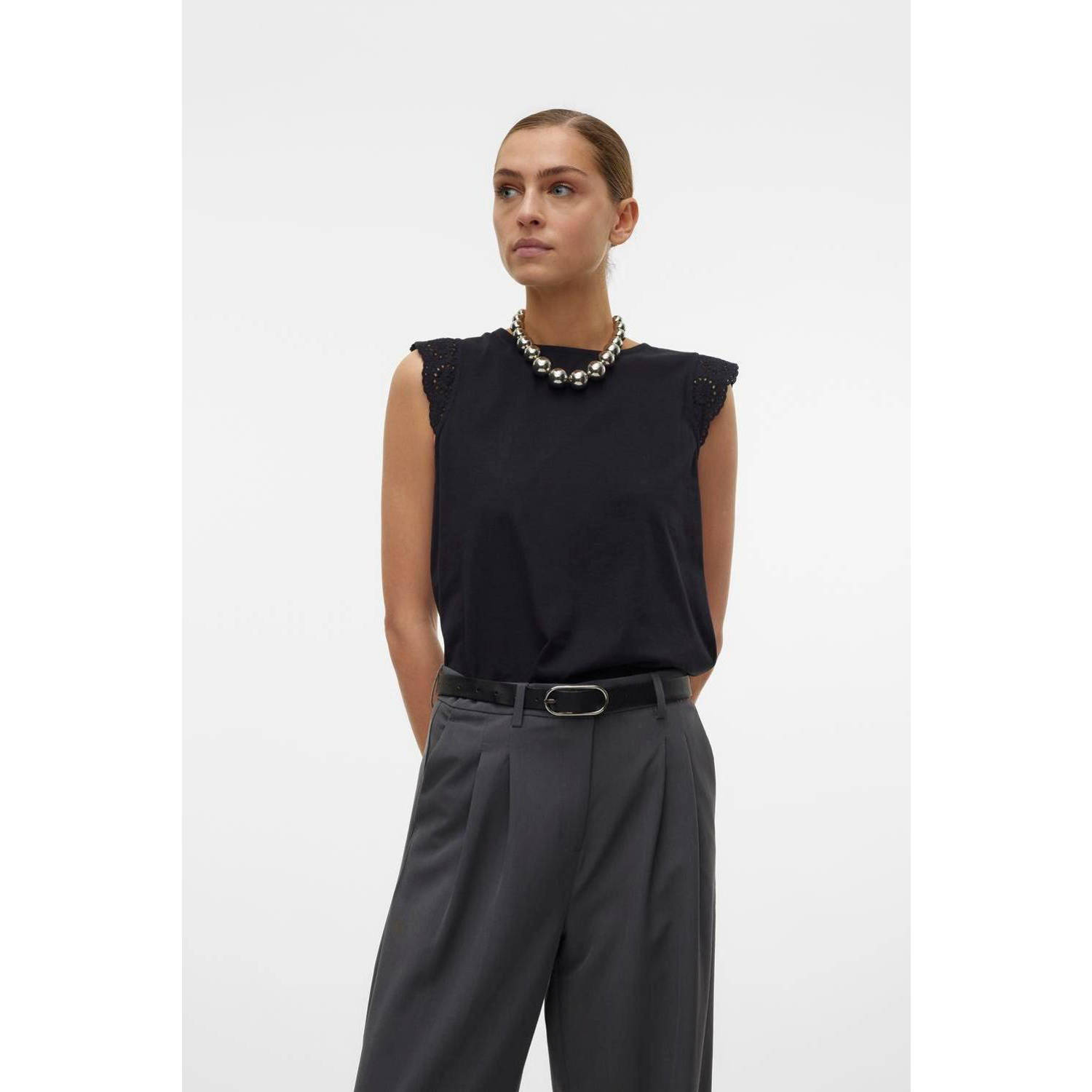 VERO MODA top VMEMILY zwart