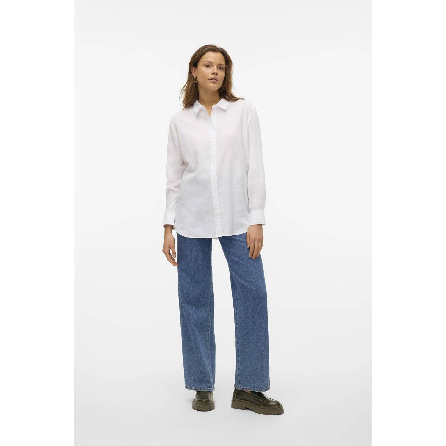 VERO MODA blouse VMLINN wit