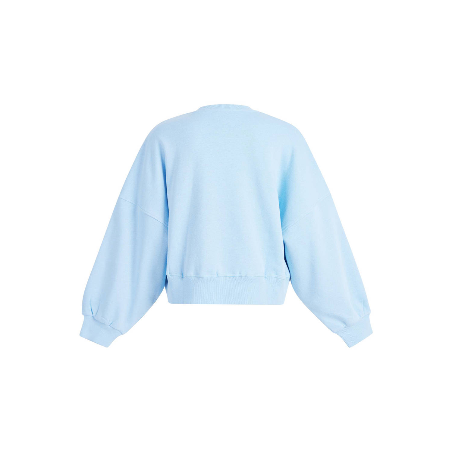 Shoeby sweater met logo lichtblauw