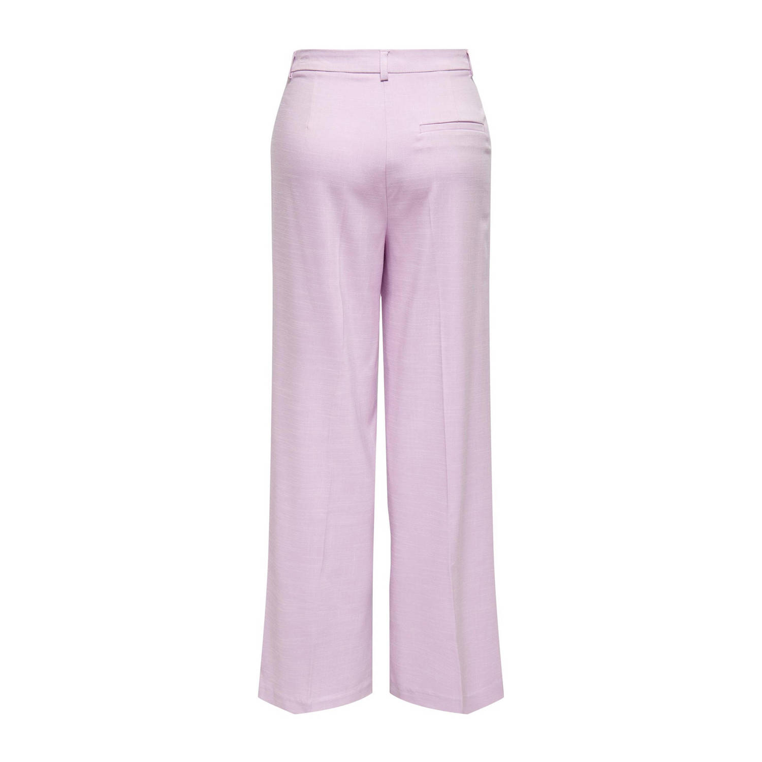 ONLY high waist wide leg pantalon ONLALBA roze