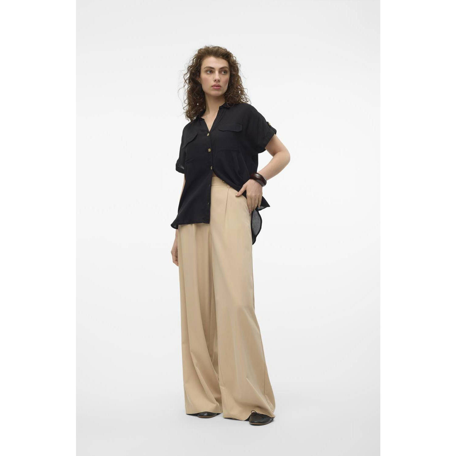 VERO MODA blouse VMBUMPY zwart